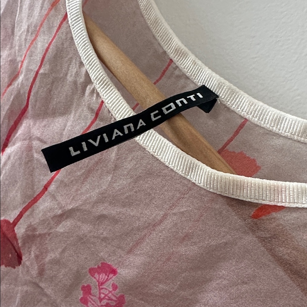 ⭐️LIVIANA CONTI  sleeveless sheer blouse size 42 - Picture 3 of 4